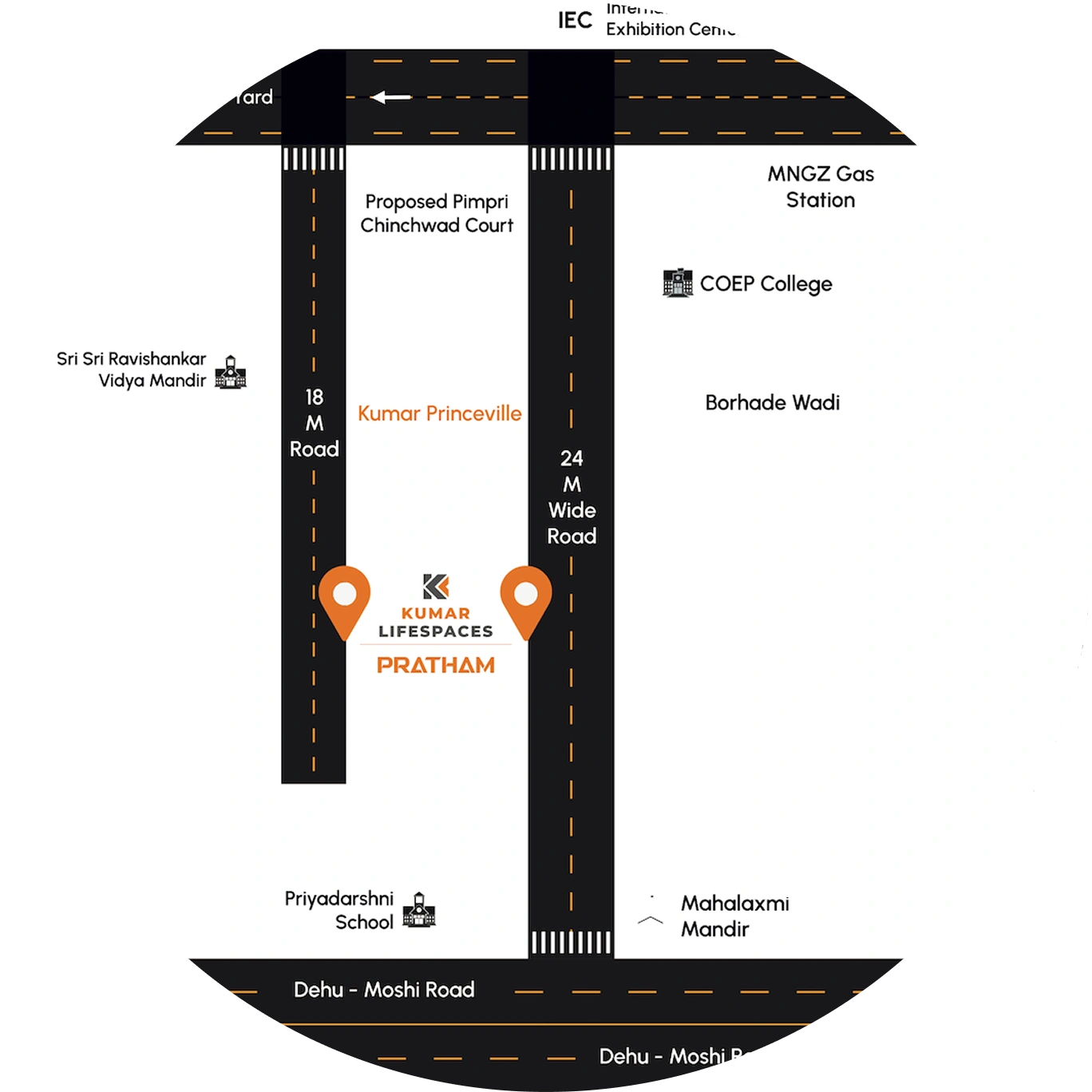 Detailed project location map
