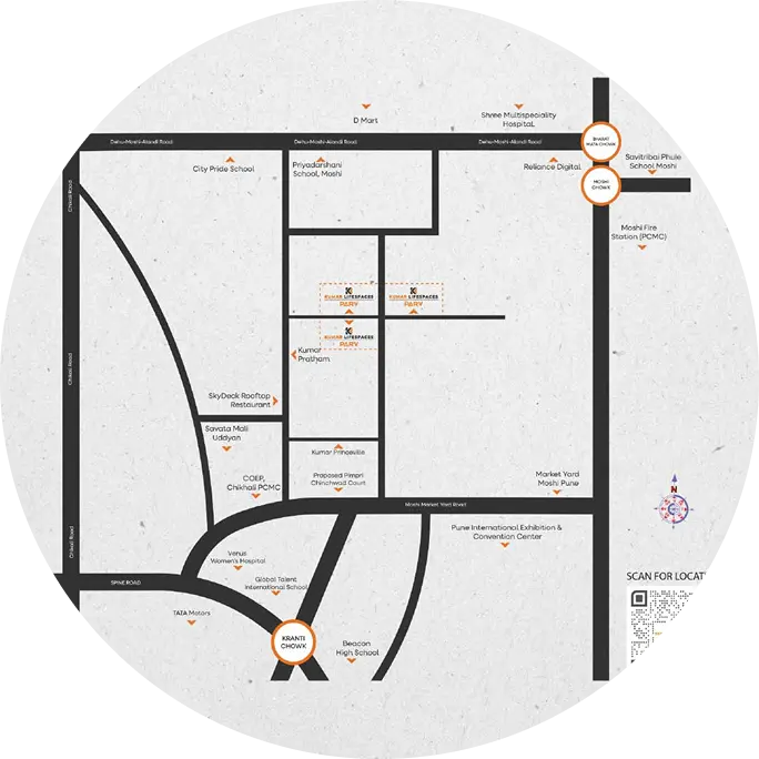 Detailed project location map